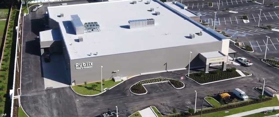 Our team installed new landscaping at a recently constructed Publix in Lakeland, FL.
